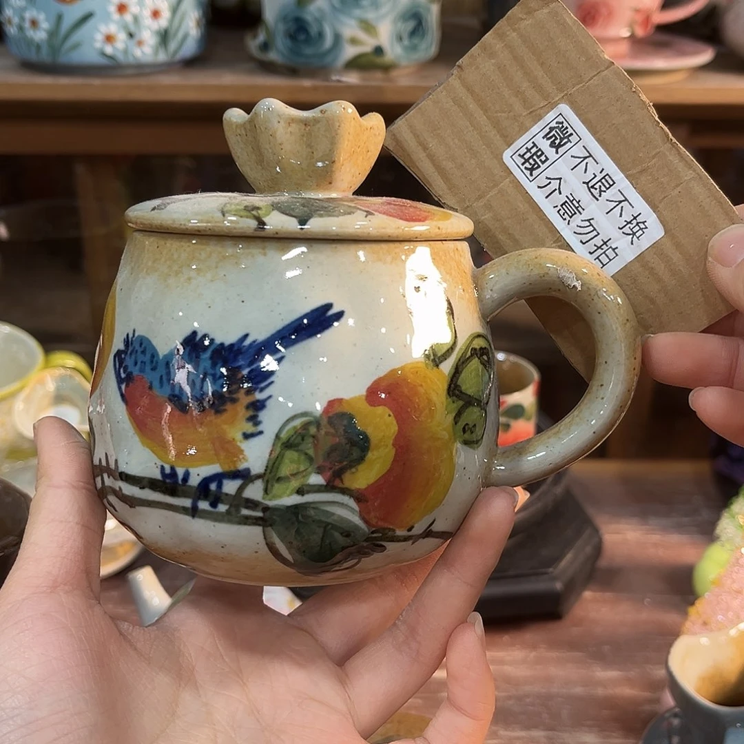 一***️陶泥景德镇手工手绘高温釉下彩