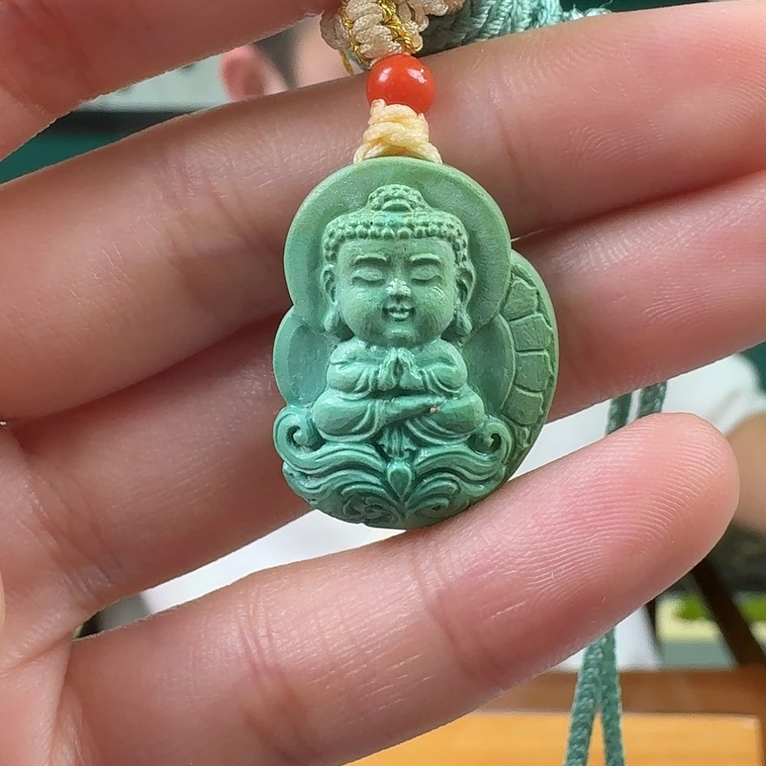 H****绿松石未镶嵌挂件