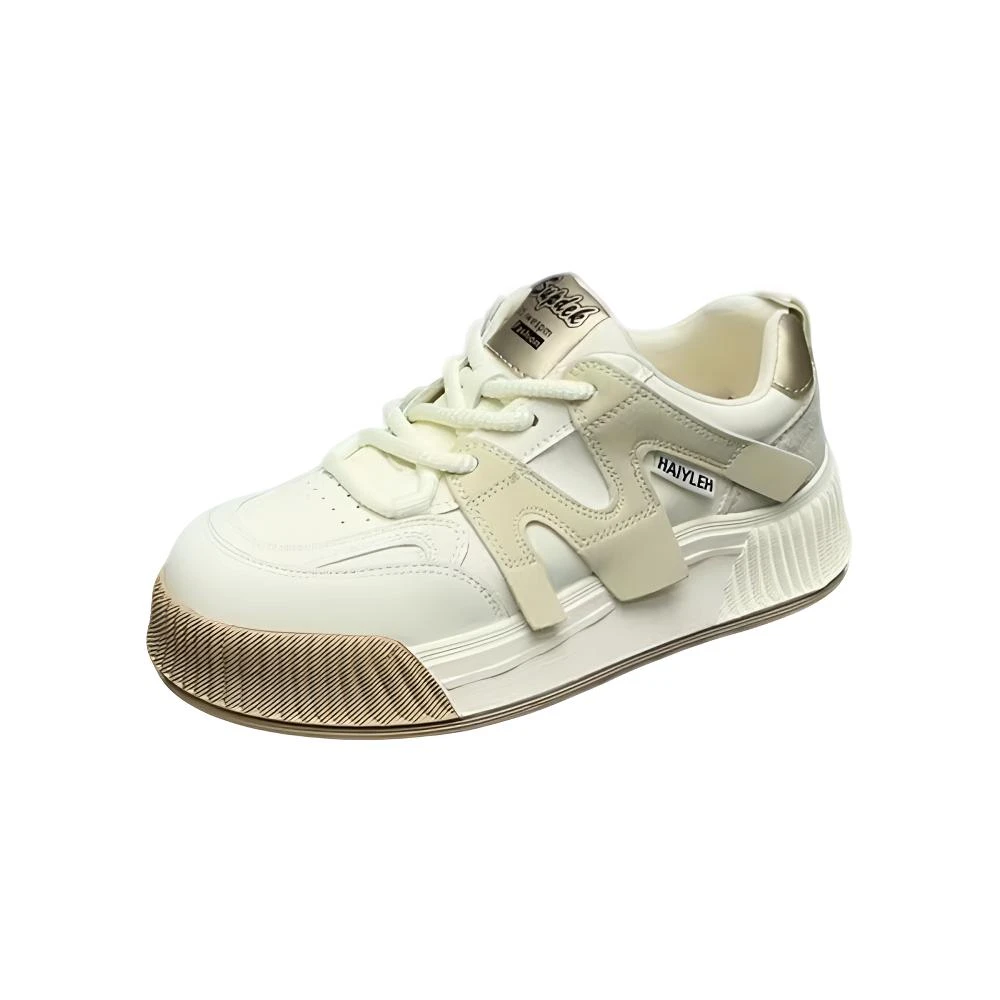 南F外158-56  22492厚底真皮小白鞋 （标准尺码)