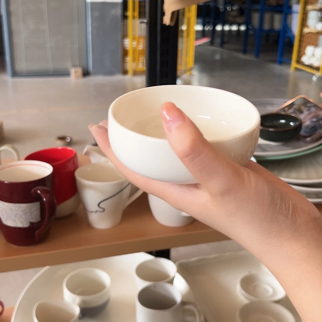 新骨瓷143微瑕暖白4寸钵钵碗（带原标）