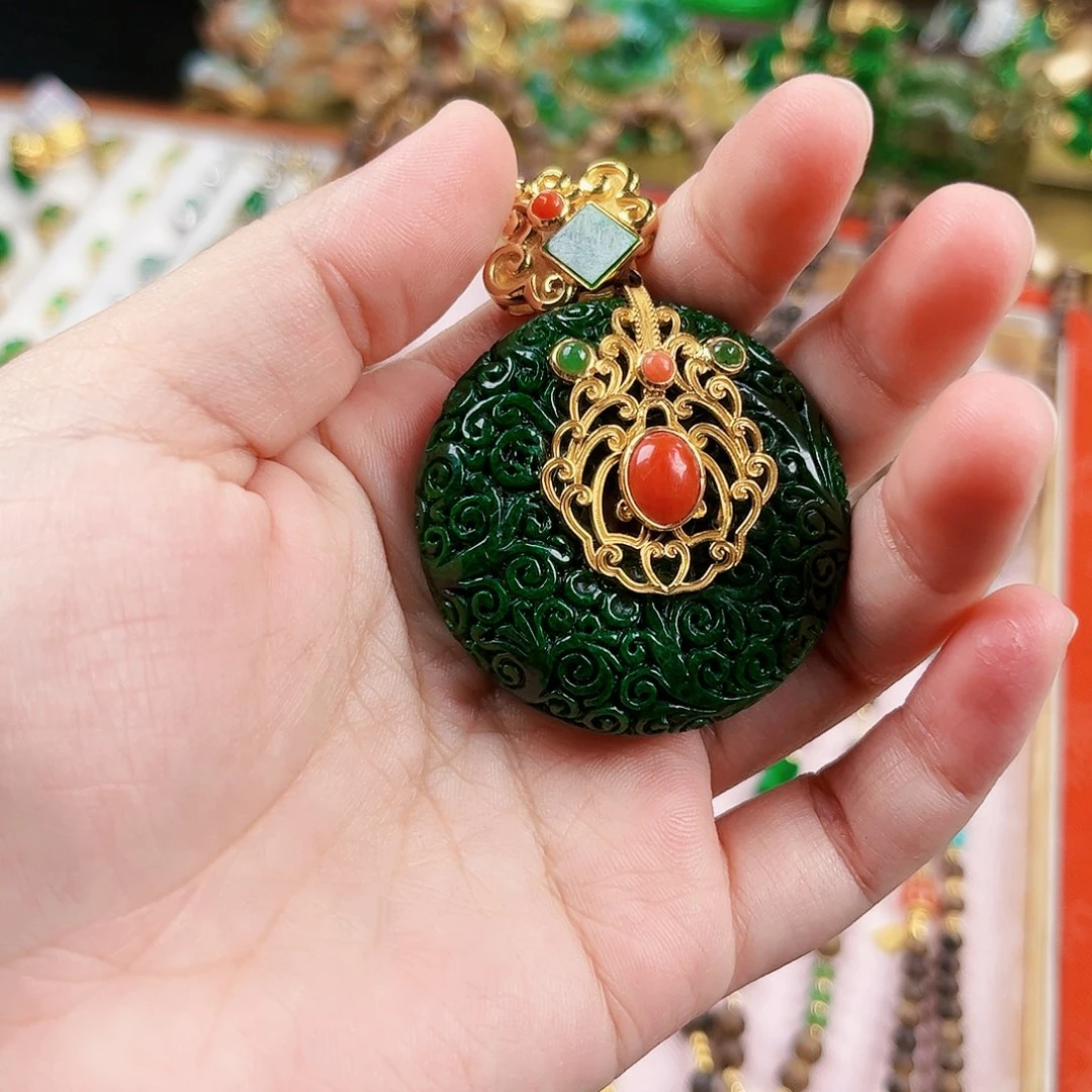 【闪购商品】吊坠(赠链)未镶嵌翡翠一***苗