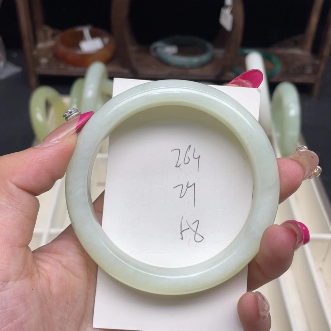 未镶嵌蛇纹石玉手镯