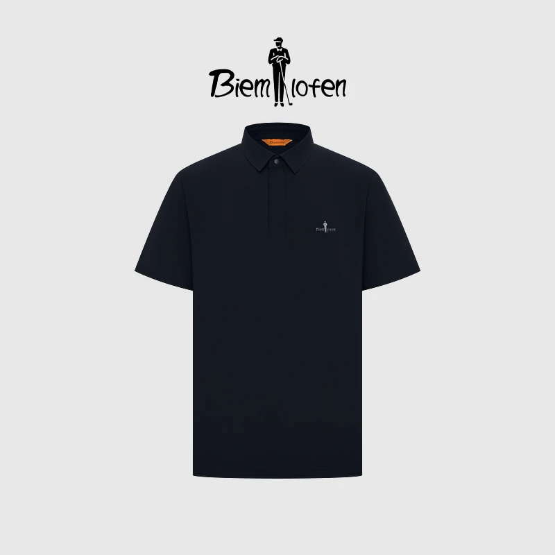 【意大利科技面料】比音勒芬2025夏季潮款新款商务休闲短袖polo衫男