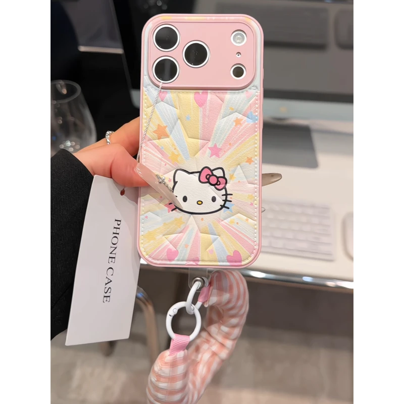 彩色KT适用苹果17p手机壳16pm肤感五角星防摔15plus华为p80小米女