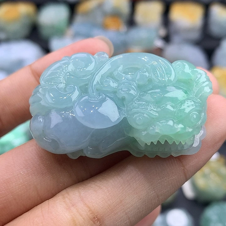 颈饰未镶嵌翡翠天然缅甸翡翠