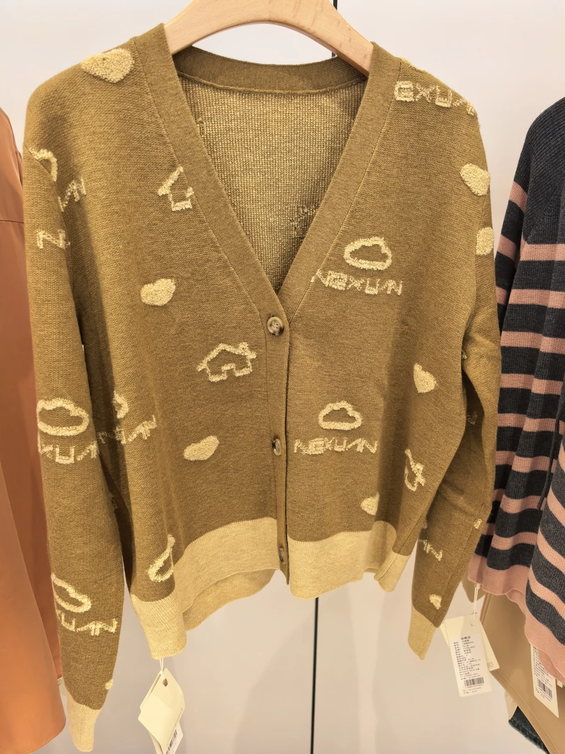 新款开衫短款毛衫CM41227