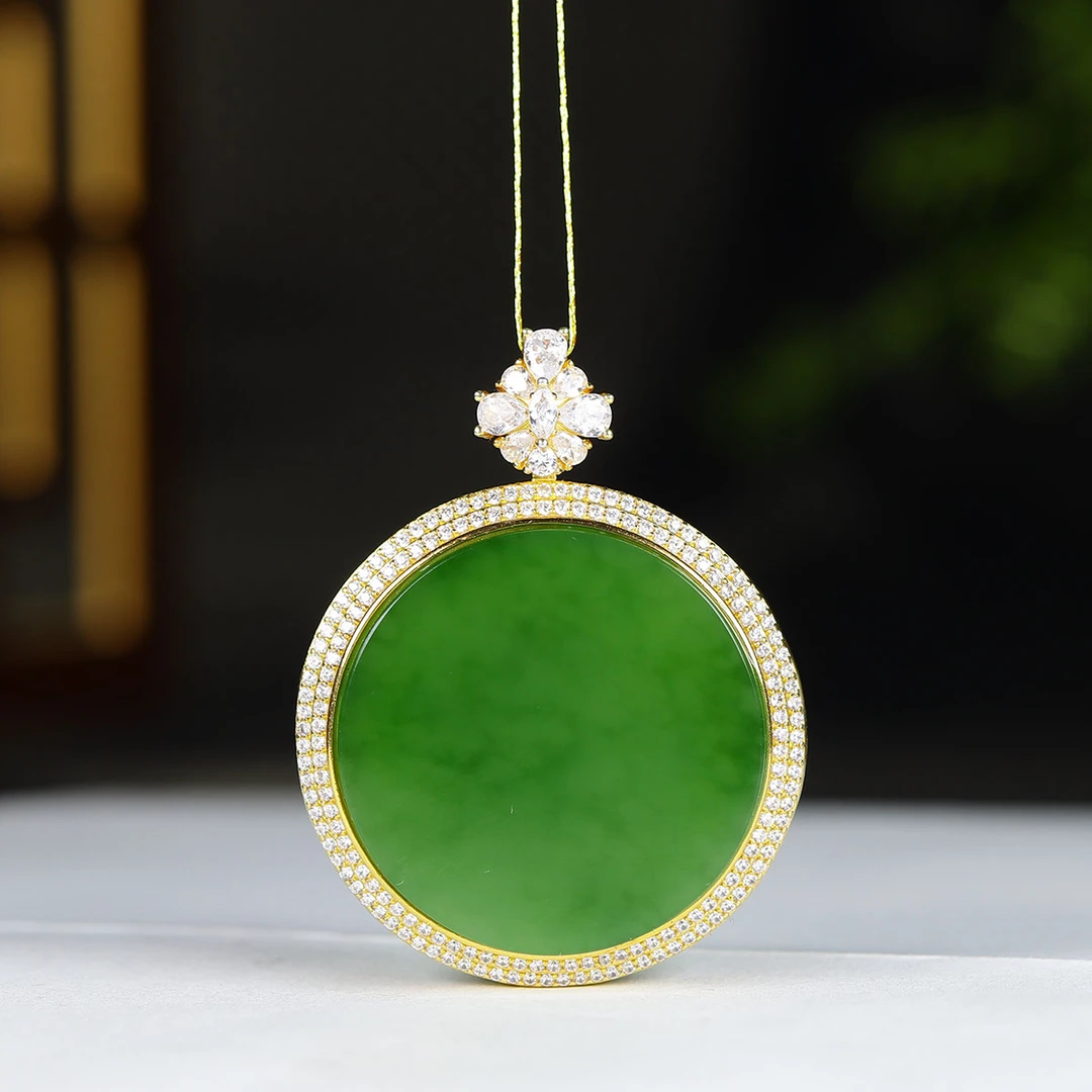 1208114和田玉碧玉平安扣