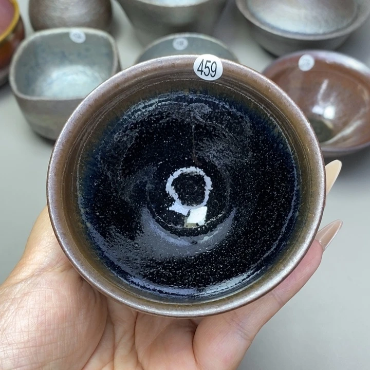 茶盏建窑建盏主人杯磨底微瑕