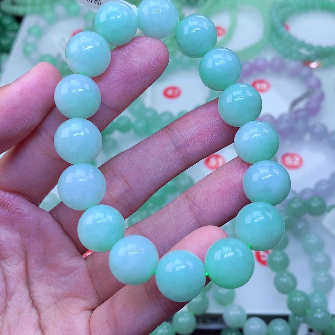翡翠未镶嵌毛衣链卡13