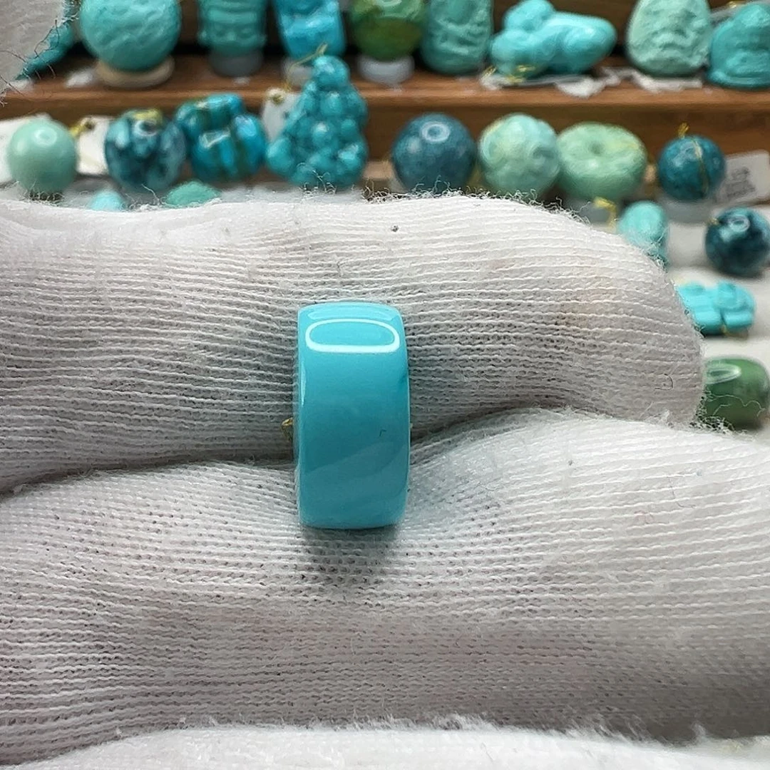 绿松石直切珠 未镶嵌