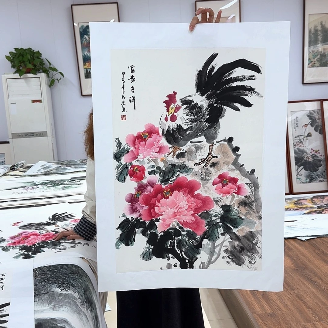 国画国画作品多次