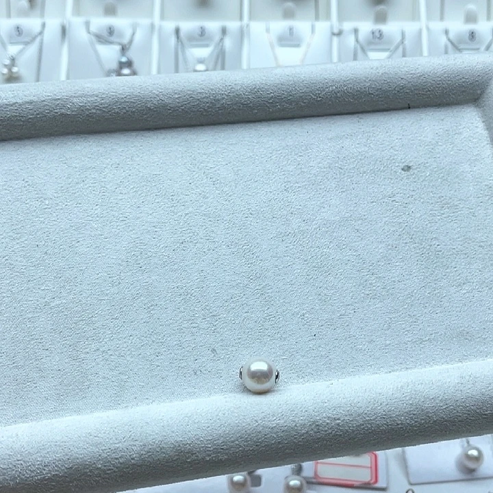 淡水珍珠银S925镶嵌颈饰不退不换