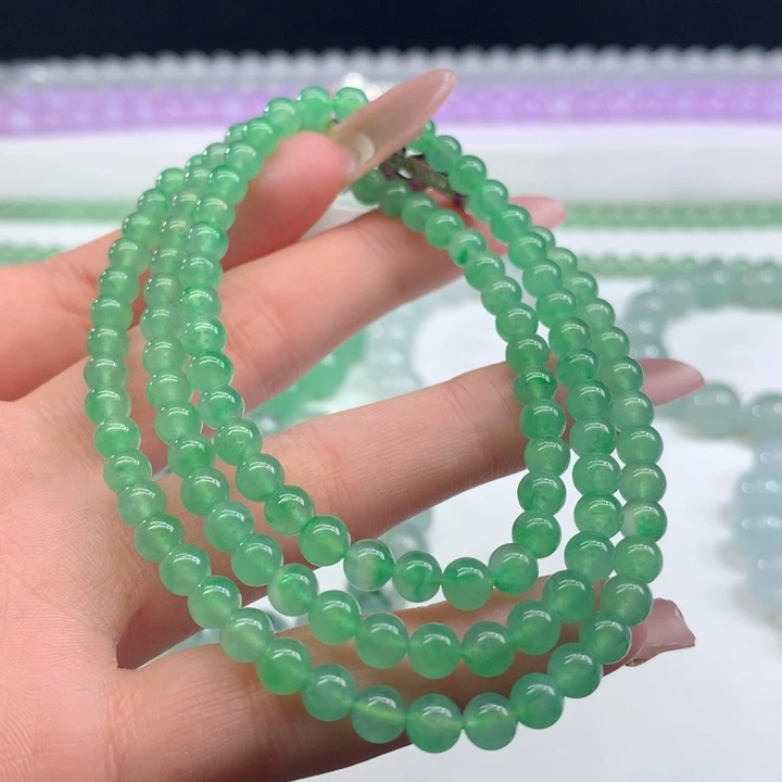 翡翠未镶嵌手链天然翡翠
