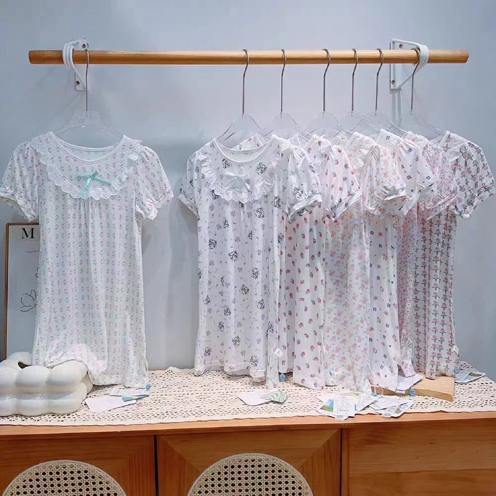 8号链接-睡裙女童夏季夏季时尚儿童节重工花边系列