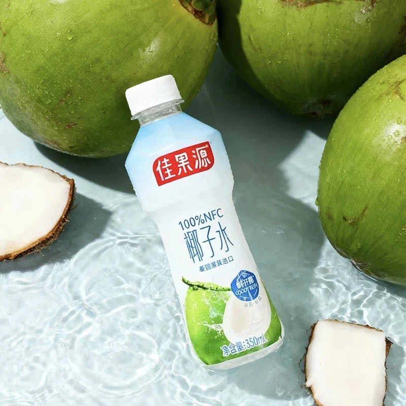 佳果源100%NFC椰子水350ml清甜解腻 效期至26.2.19