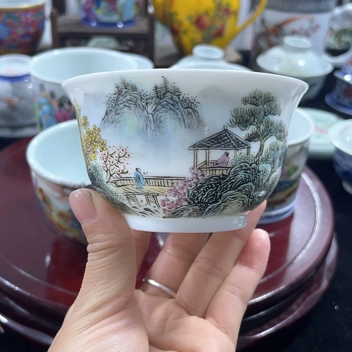 景德镇陶瓷手绘主人杯