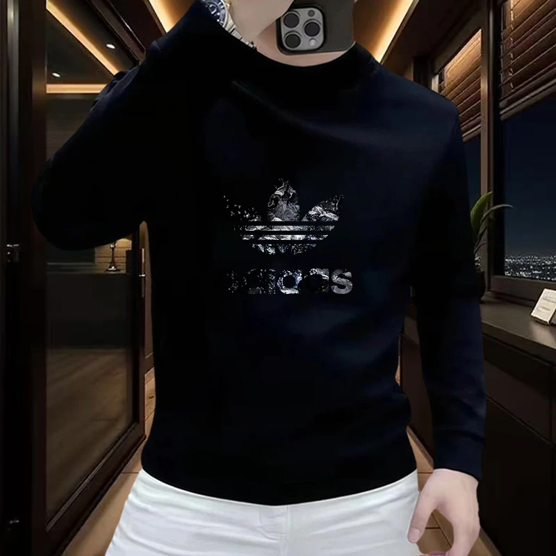 重磅大码痞帅长袖卫衣男款爆款2025新款秋季时尚休闲百搭宽松圆领