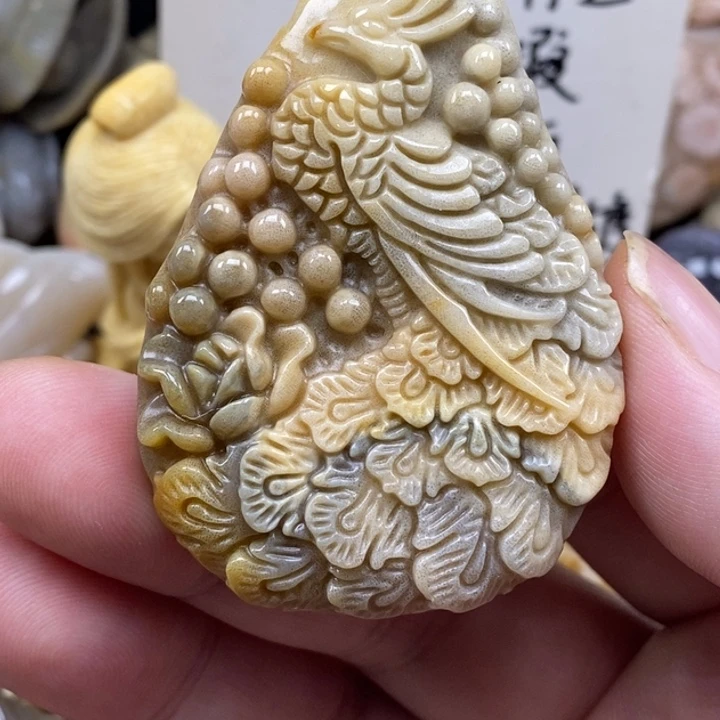 硅化珊瑚（珊瑚玉）未镶嵌颈饰