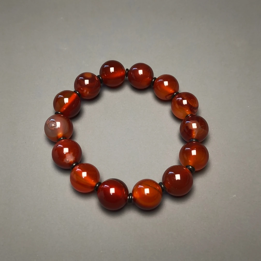 民国玛瑙手串/DZ352368/古玩/收藏/德州文物