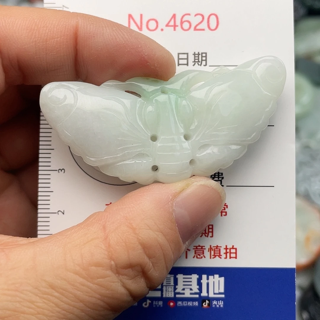 翡翠未镶嵌挂件4620