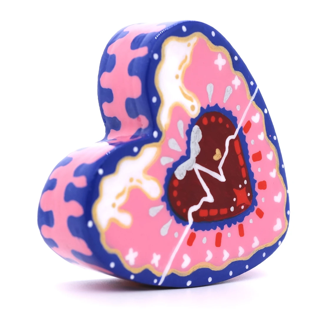 1月新品！王甜心雕塑《爱心》100%手工制作荣誉出品