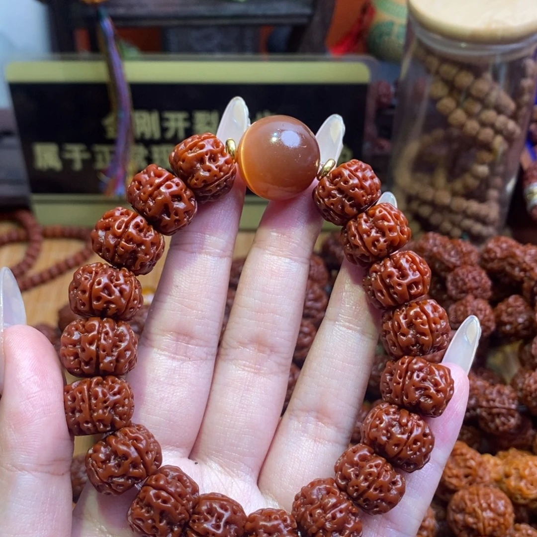 金刚菩提手串顾****?155泰森配饰红