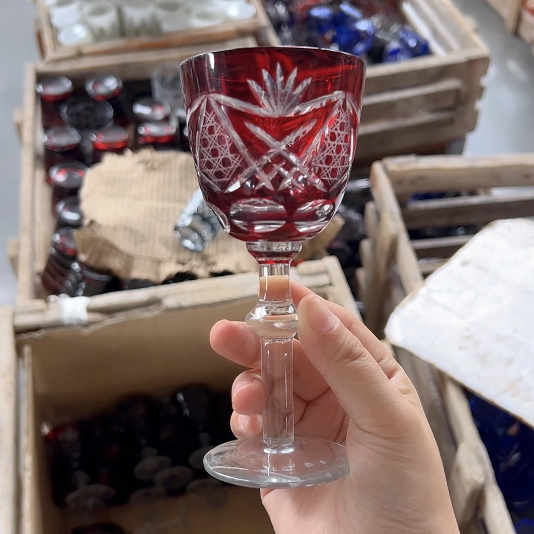 高脚款水晶玻璃微瑕一个