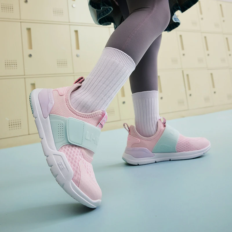 【米九儿专属】李宁儿童男女小童大网孔抗扭一脚蹬运动鞋YKNU040