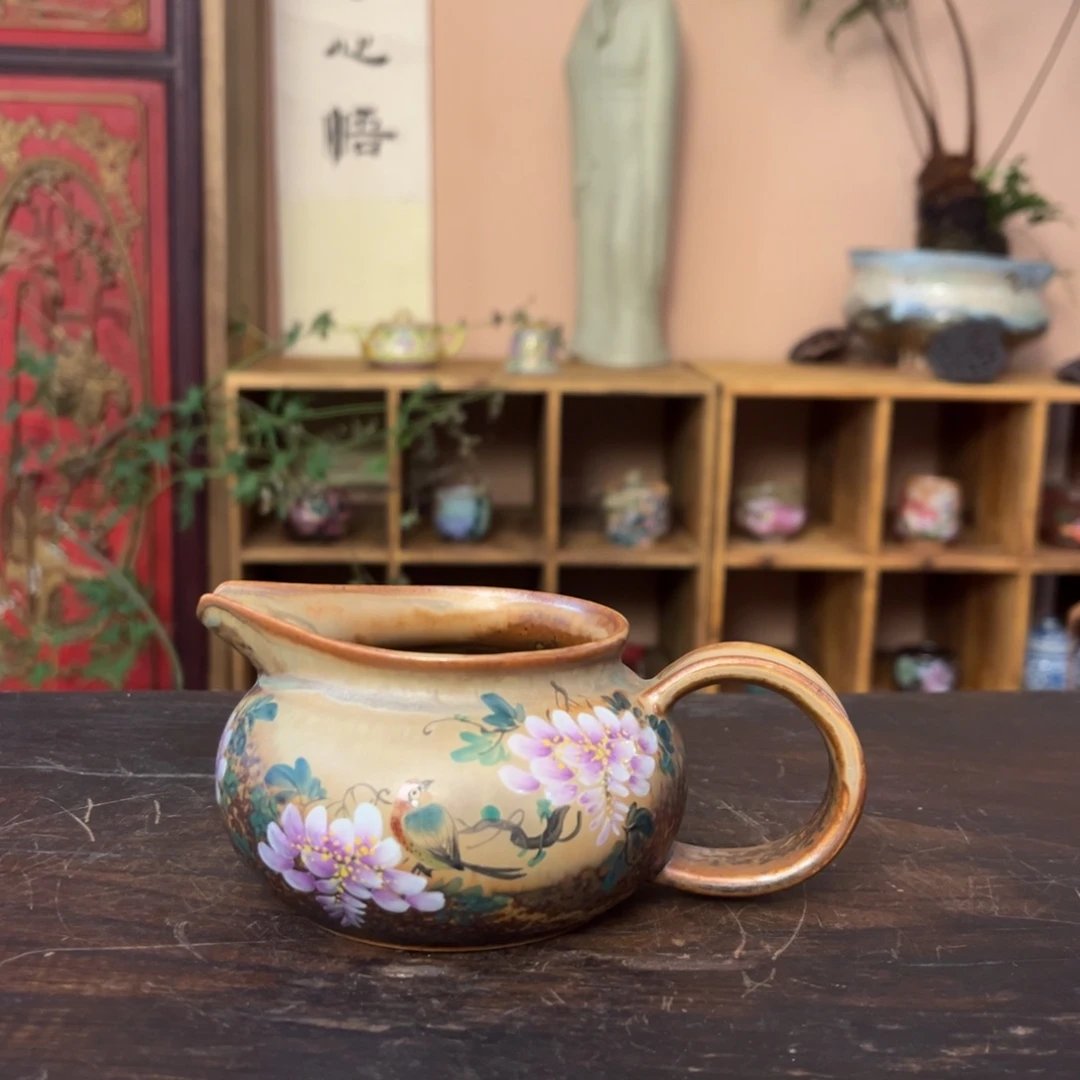 柴烧手工手绘陶瓷