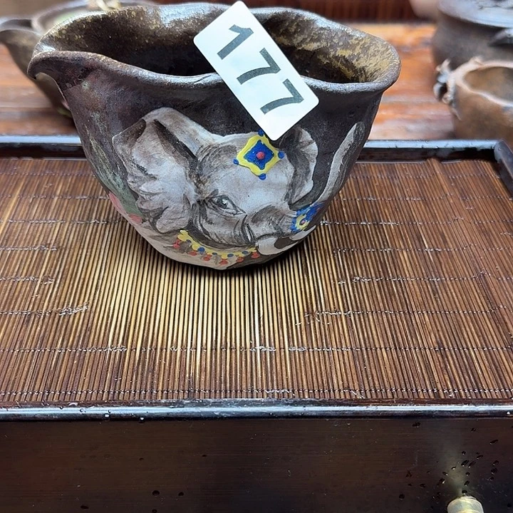 纯手工制作粗陶茶具