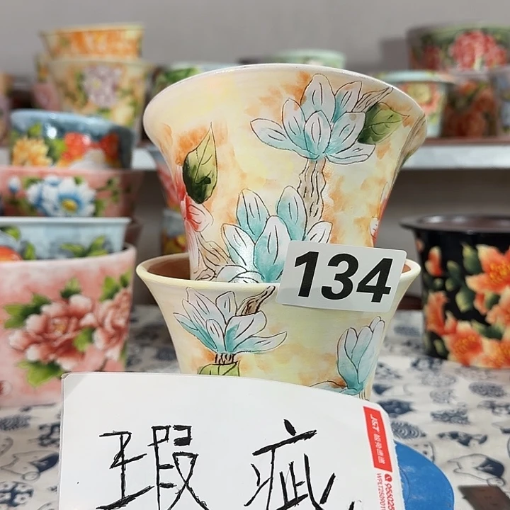 景德镇手绘多肉花盆