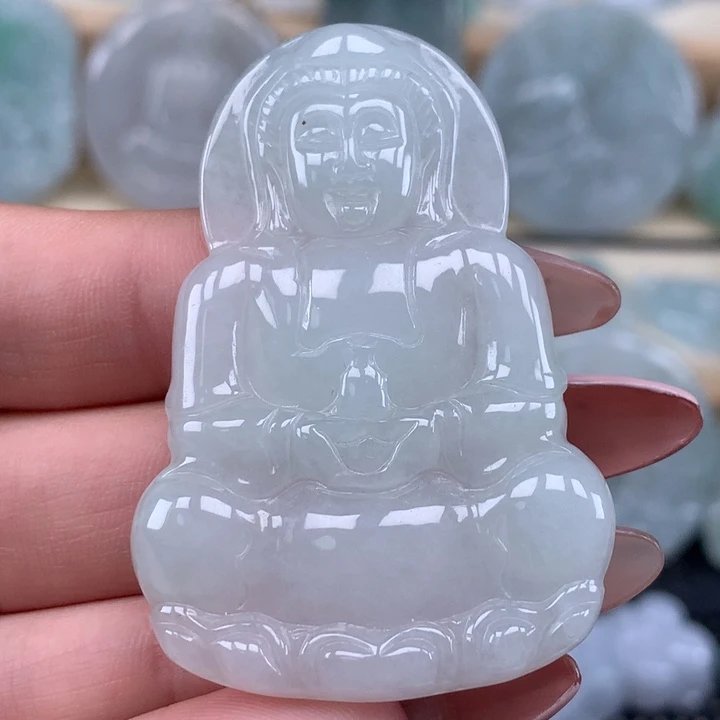 颈饰未镶嵌翡翠观音