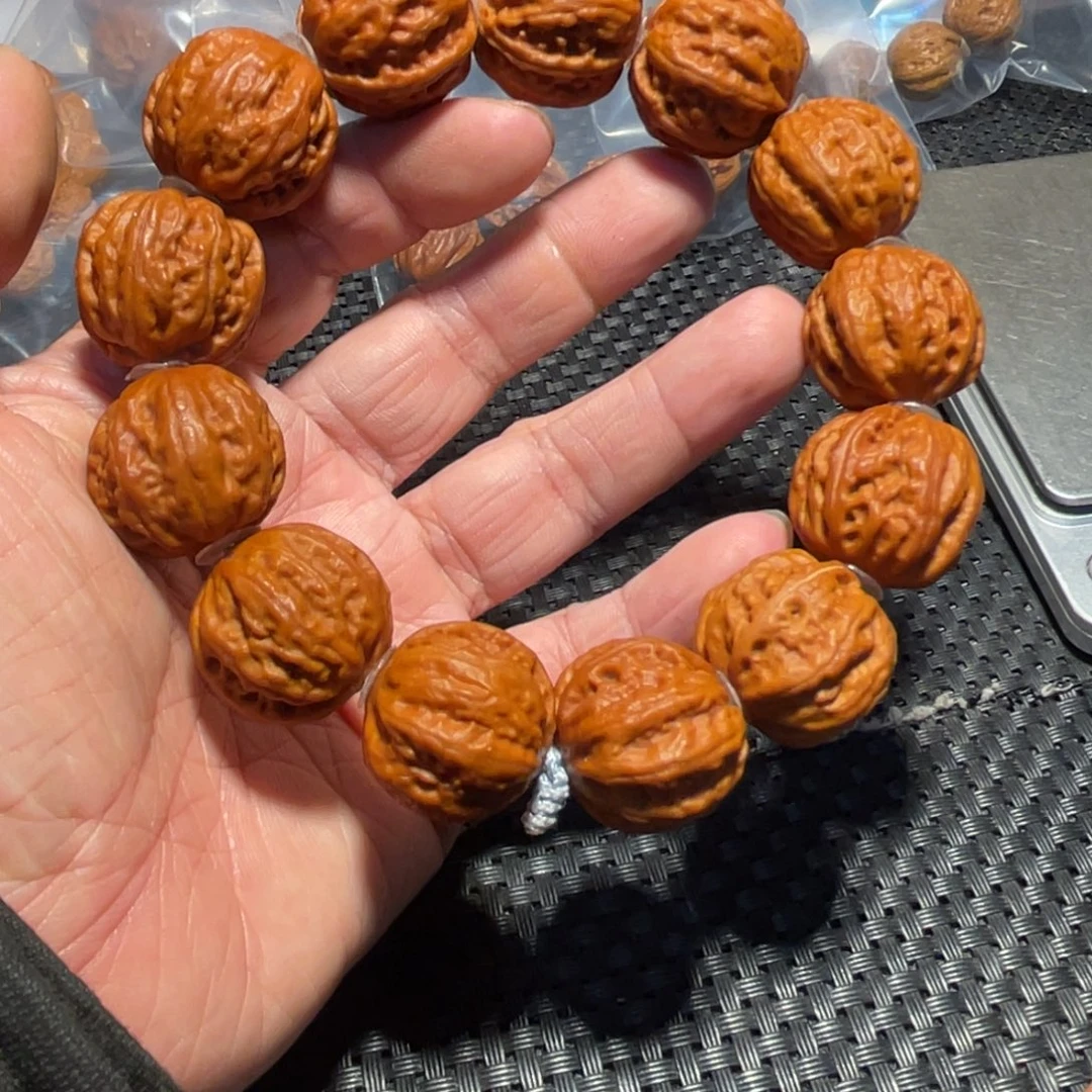 文玩核桃手串霸王龙方肚23