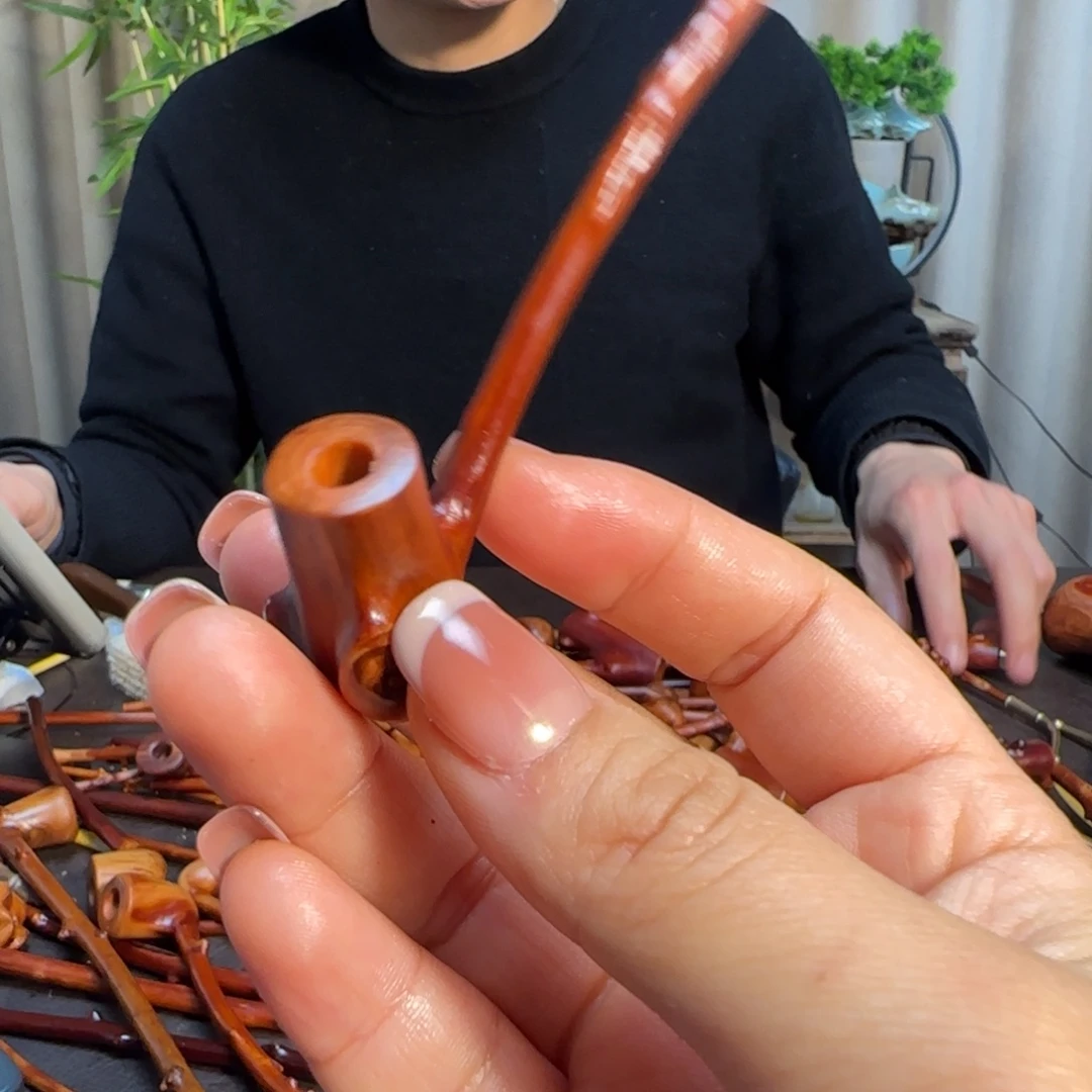 檬子木烟斗文玩手把件