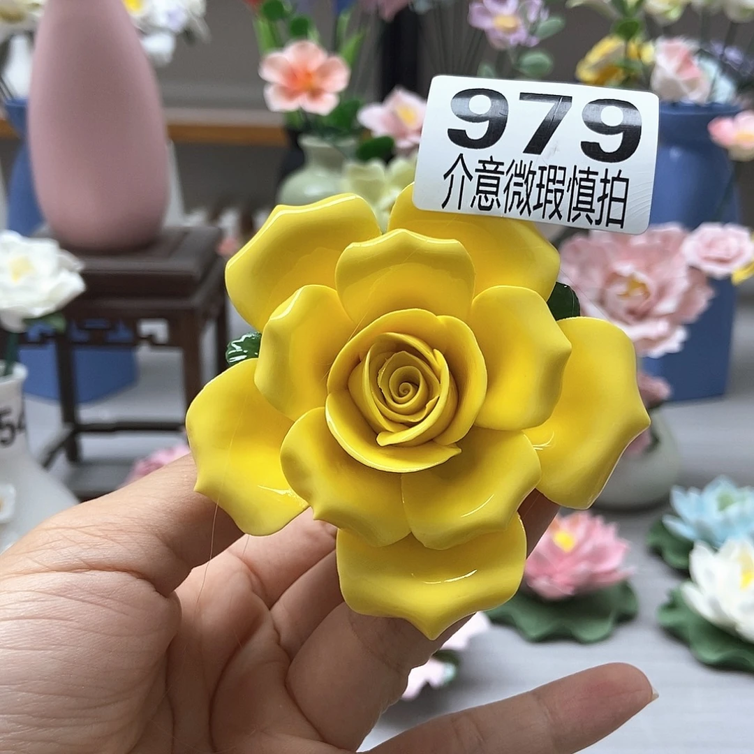 手工制作陶瓷花花花