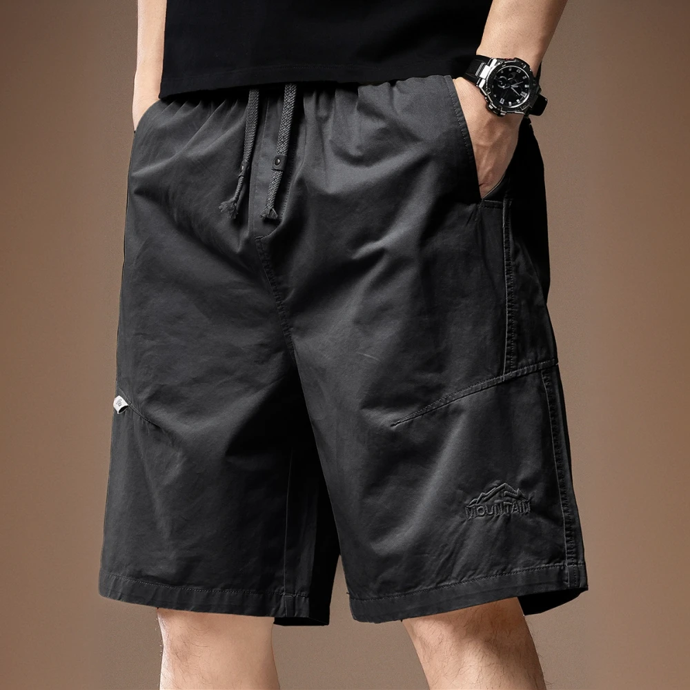 艾塞西隆比复古山系工装短裤男夏季薄款透气潮牌简约宽松五分中裤