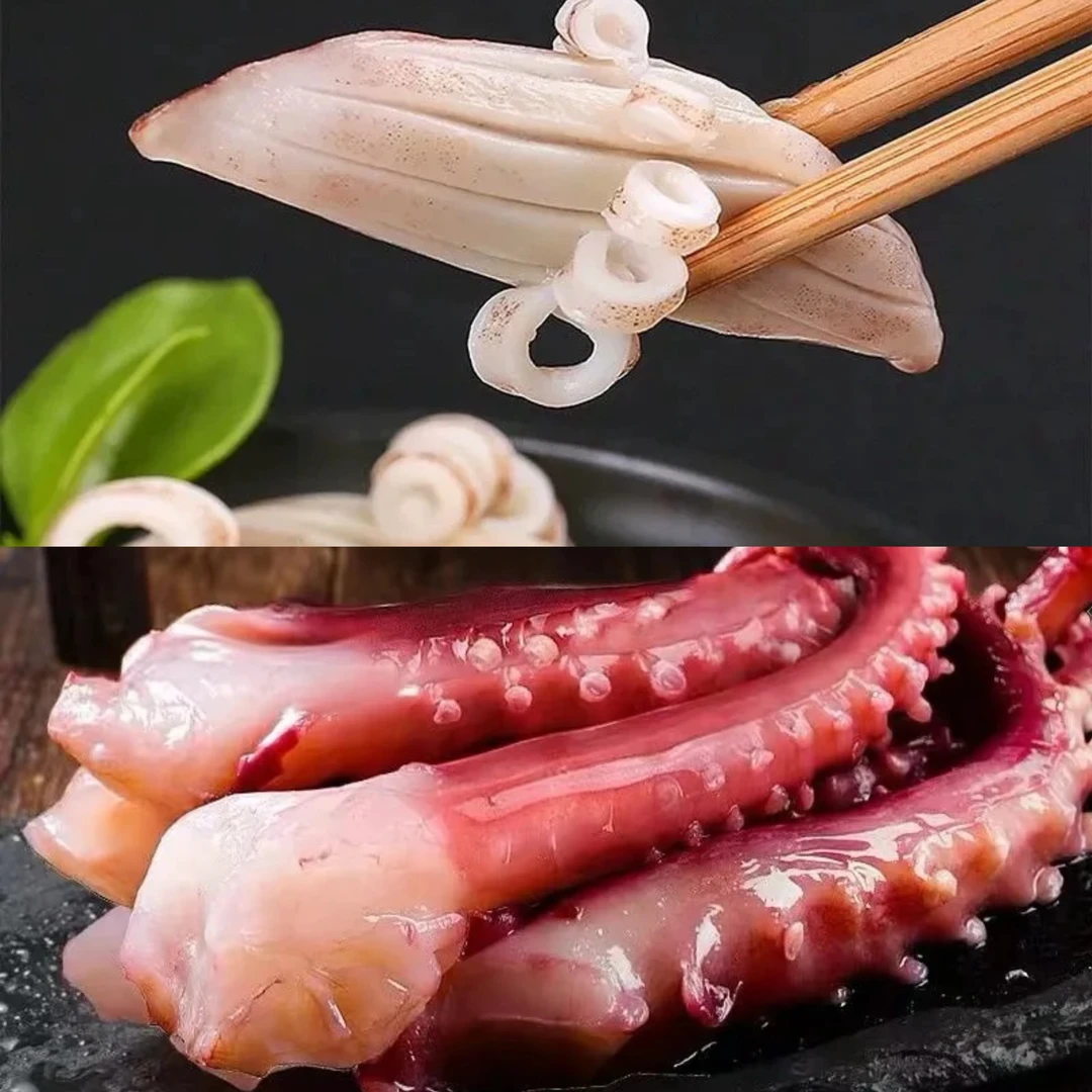 新鲜鱿鱼耳花 章鱼须套餐（共10包）