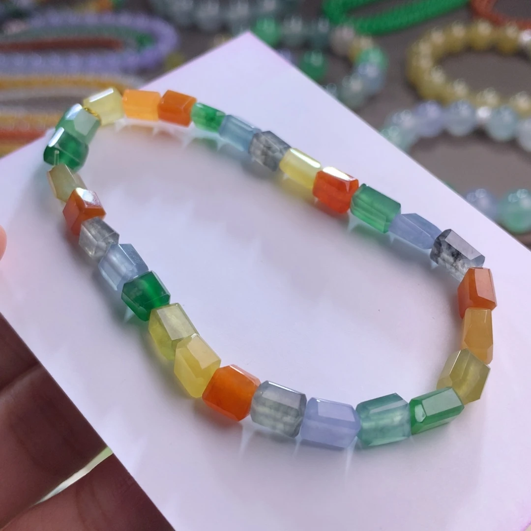 翡翠未镶嵌手链卡6