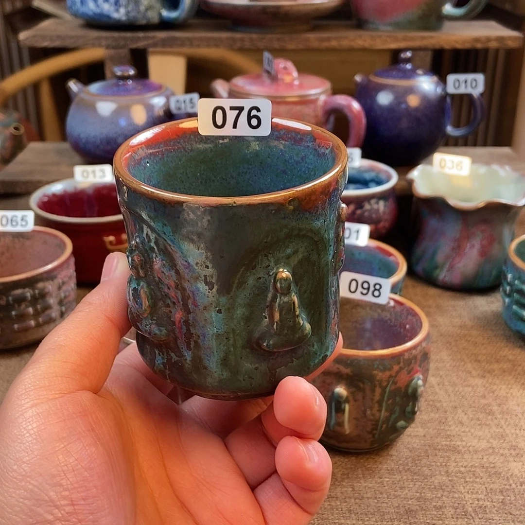 摆件蛋*饭钧瓷主人杯杯