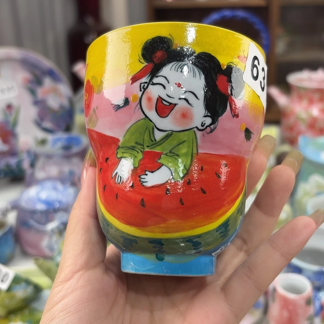 景德镇手绘高温釉下彩陶瓷茶具