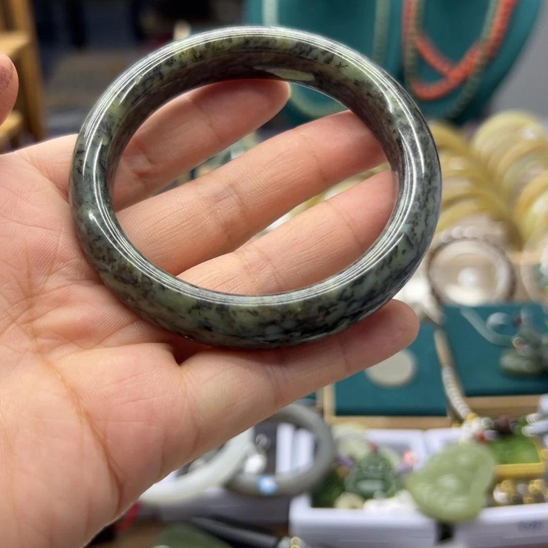 和田玉手镯未镶嵌59.3圈围255