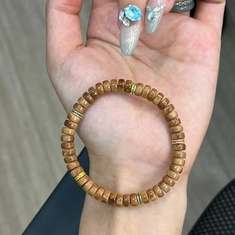 库克卡7规格药片搭配古铜彩色隔片手串•简约风