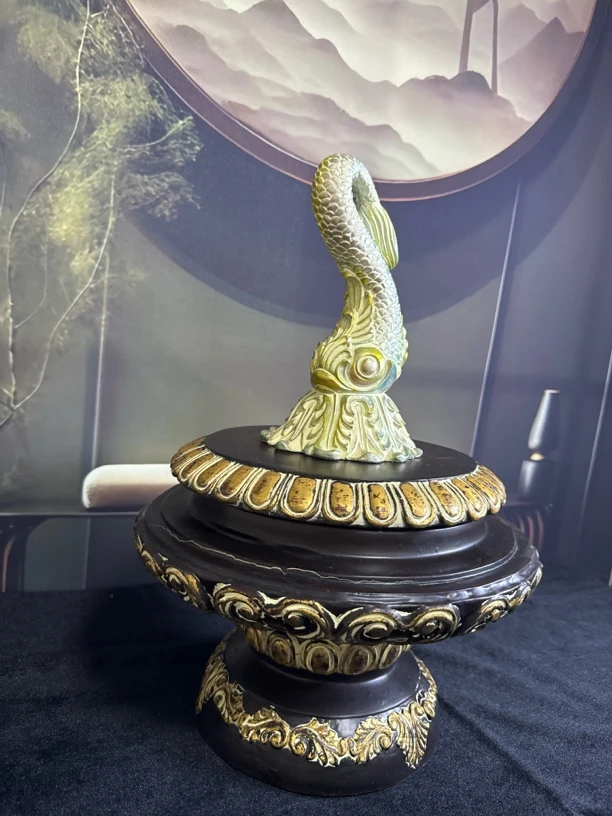 招财进宝大龙鱼客厅玄关装饰品