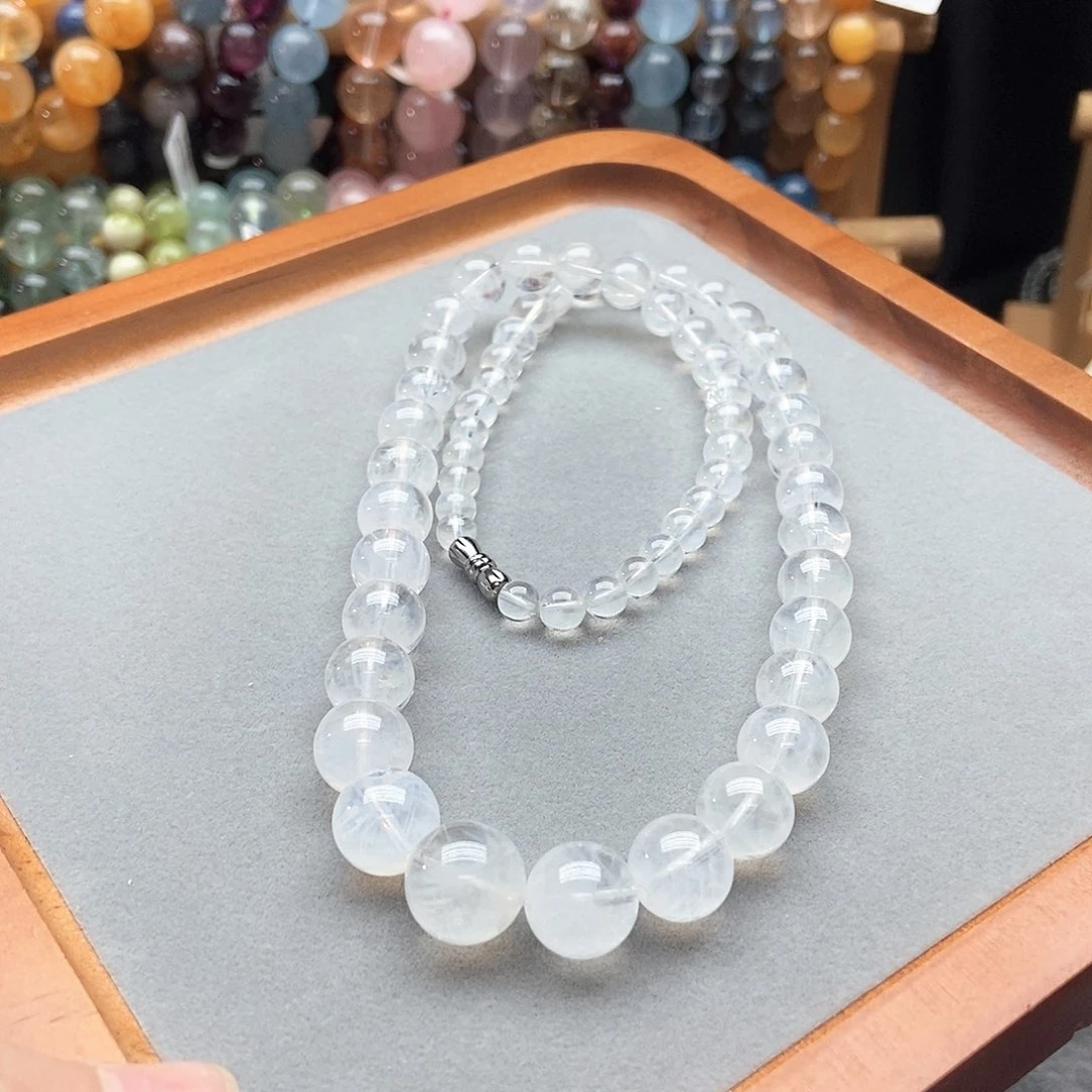 水晶手串未镶嵌蜘****7蓝针塔链