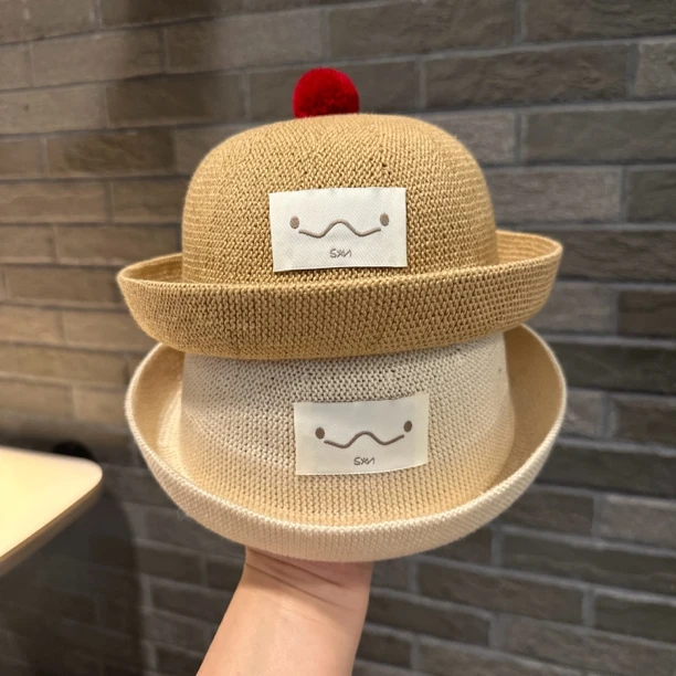 儿童帽子夏薄款礼帽宝宝防晒遮阳草帽可爱男童女童可爱外出沙滩帽