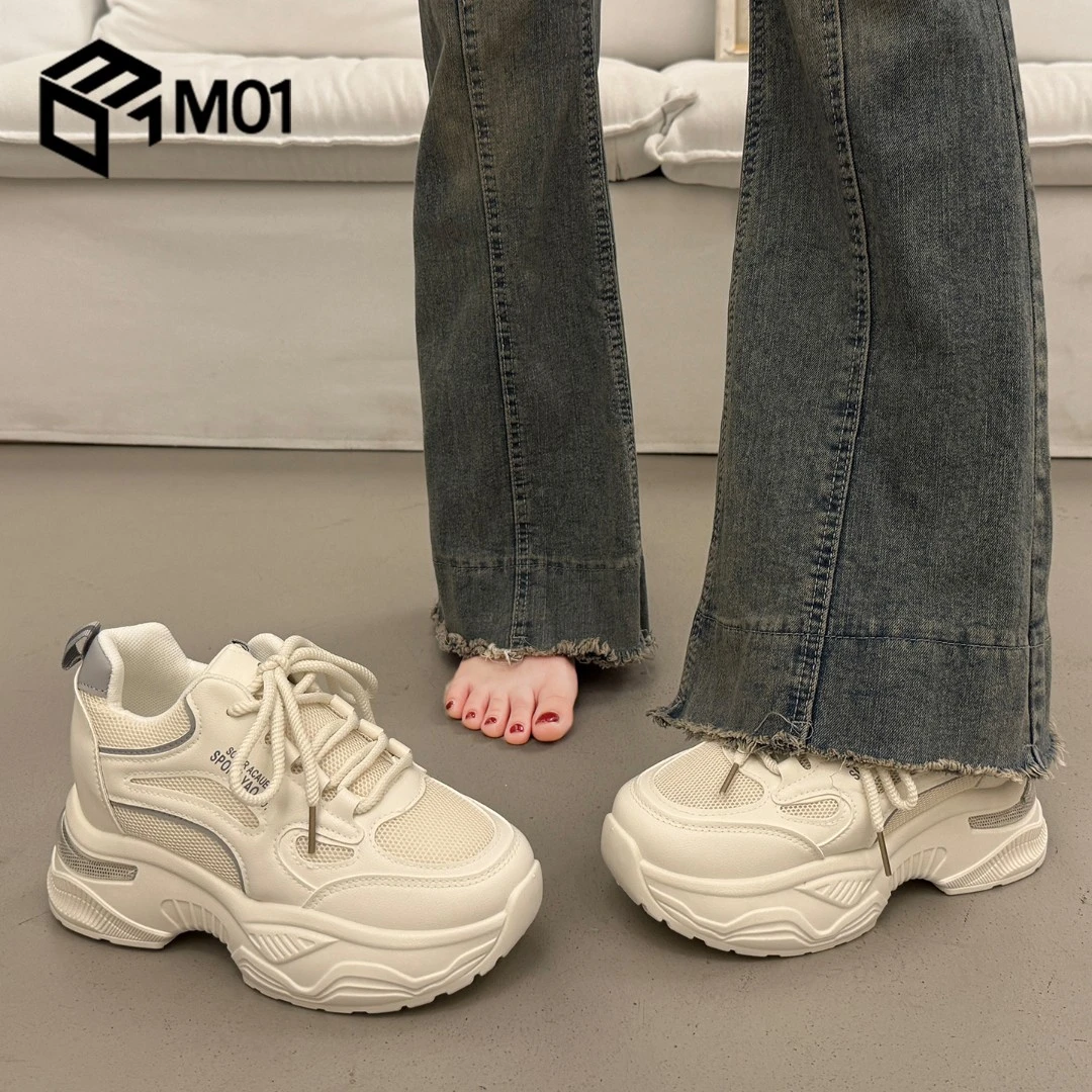 M01欧货厚底老爹鞋女小个子内增高超火新款爆款秋冬季运动休闲鞋