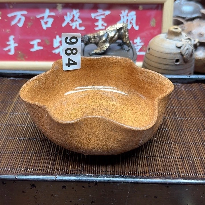 纯手工制作粗陶茶具