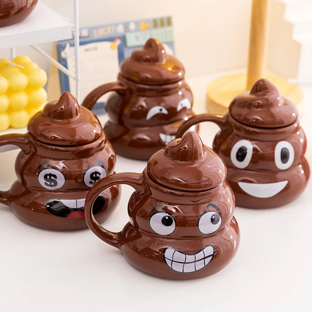 大便便马桶水杯搞笑尿壶款夜壶马克杯男搞怪狗屎粑粑丑的陶瓷杯子