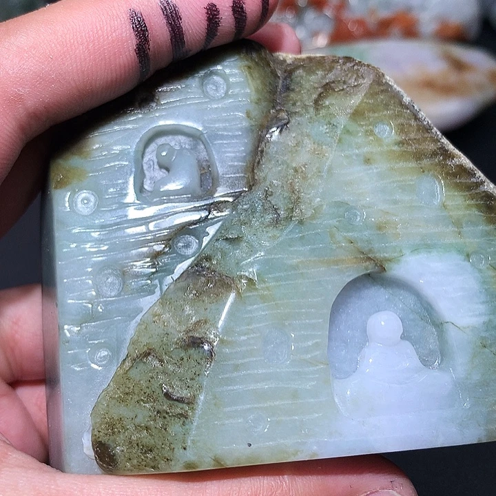 翡翠未镶嵌颈饰保真天然a货翡翠