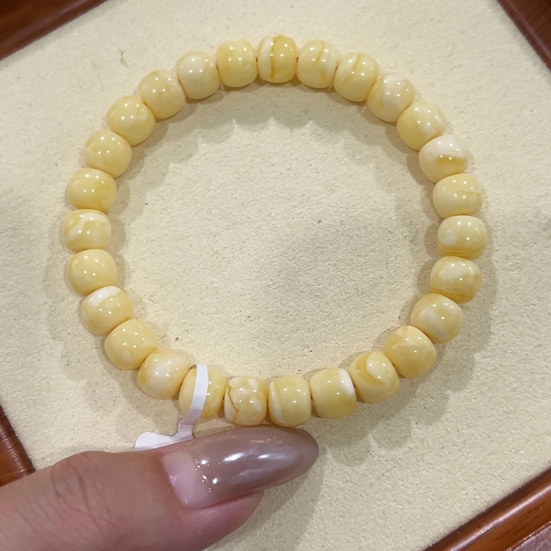 米***6手链蜜蜡未镶嵌8m浓蜡老型手串